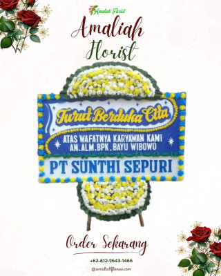 Papan Bunga Duka di Muarasari